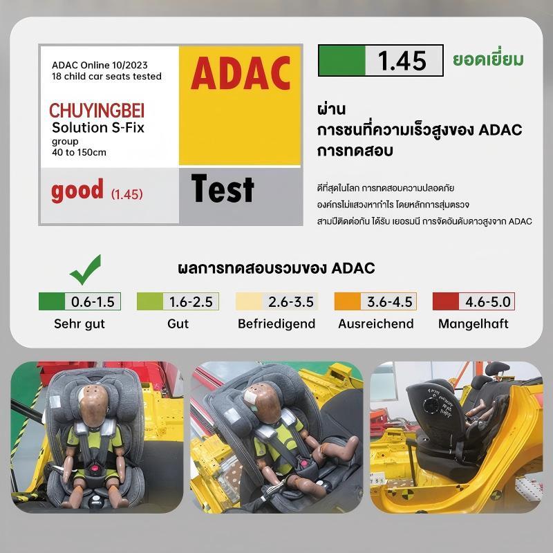 Maidou คาร์ซีท รุ่น X86 (เเรกเกิด-12 ปี) (หมุนได้ 360 องศา) ผ้าชนิดพิเศษ กันไรฝุ่น / Bacteria 99.99% พร้อม Support Leg รูปที่ 5