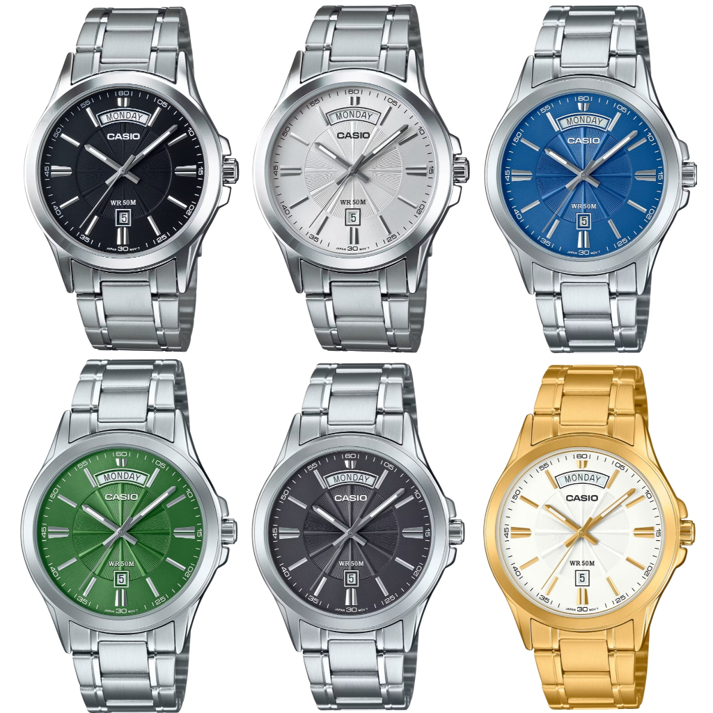 แท้ศูนย์ นาฬิกา Casio Standard รุ่น MTP-1381 (กล่องคลีม) MTP-1381D ของแท้ 100% ประกันศูนย์  1  ปี