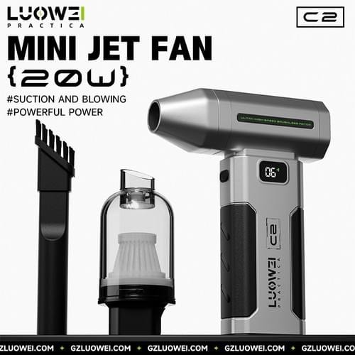 LUOWEI-C2 Violent Repair Fan รุ่นกำลังสูง 200,000 RPM แบตเตอรี่ความจุ 6000mAh