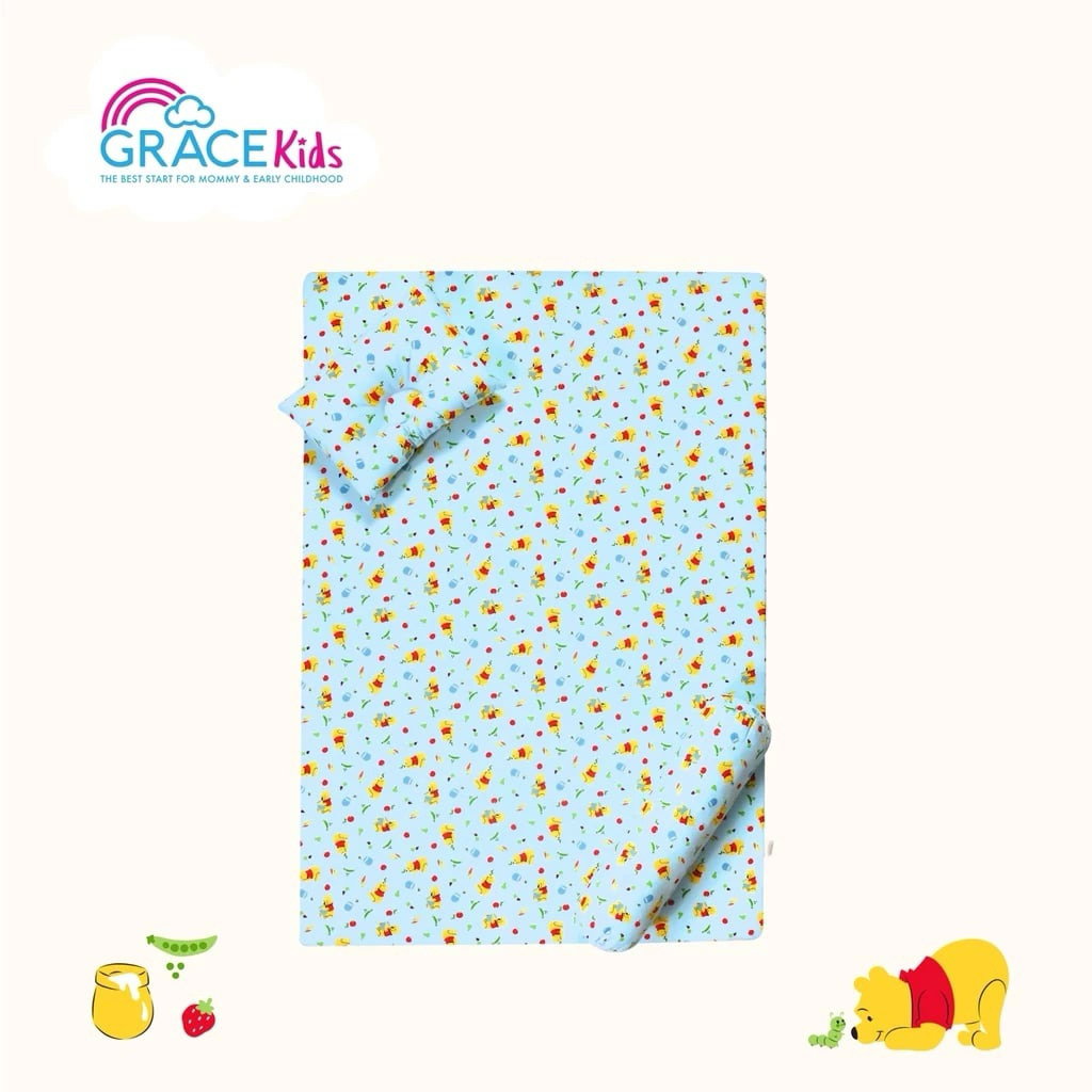 3in1] Grace Kids ลายลิขสิทธิ์แท้ Disney เซตที่นอนฟองน้ำ Size M ขนาด 24x40x2.5 นิ้ว ที่นอนเด็กทารก ฟอ