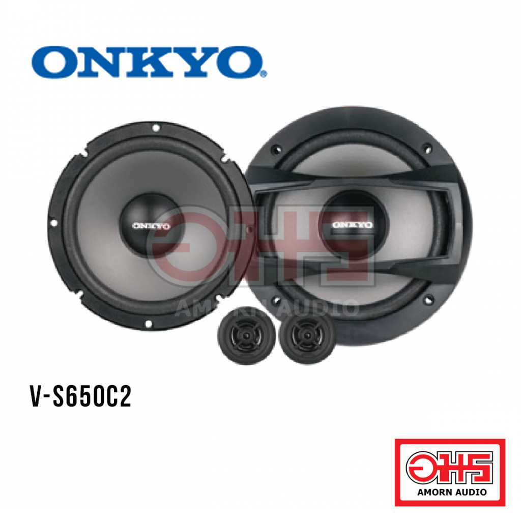 ONKYO V-S650C2 | ลำโพงรถยนต์ Boasting 50W RMS power and a 6.5" 2-way design | AMORN AUDIO