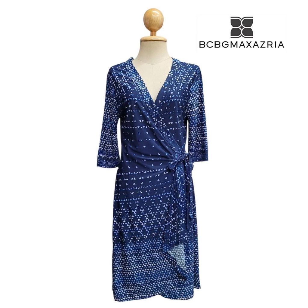 Printed Wrap Dress Sz. M