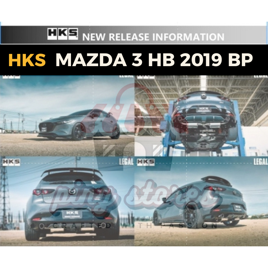 ท่อ HKS Mazda 3 Skyactiv 2.0L 5ประตู โฉมBP allnew