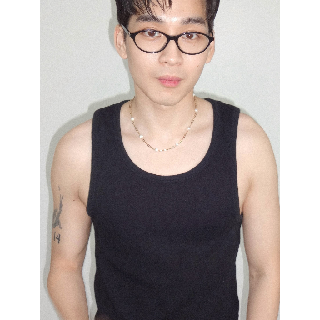 nice try studio – Oval Links Pearl Necklace สร้อยคอโซ่และไข่มุกแท้ ราคา ถูกที่สุด ดีลบีเคเค แกลเลอรีภาพที่ 5