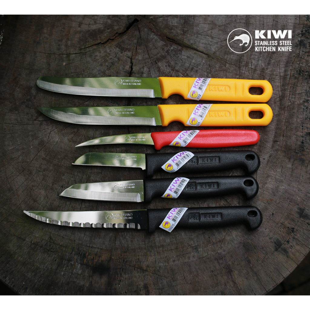 มีดกีวี KIWI มีดทำครัว เล็ก ด้ามพลาสติก ของแท้ สำหรับ ปอกผลไม้ รุ่น 511 512 192 193 155DS 001