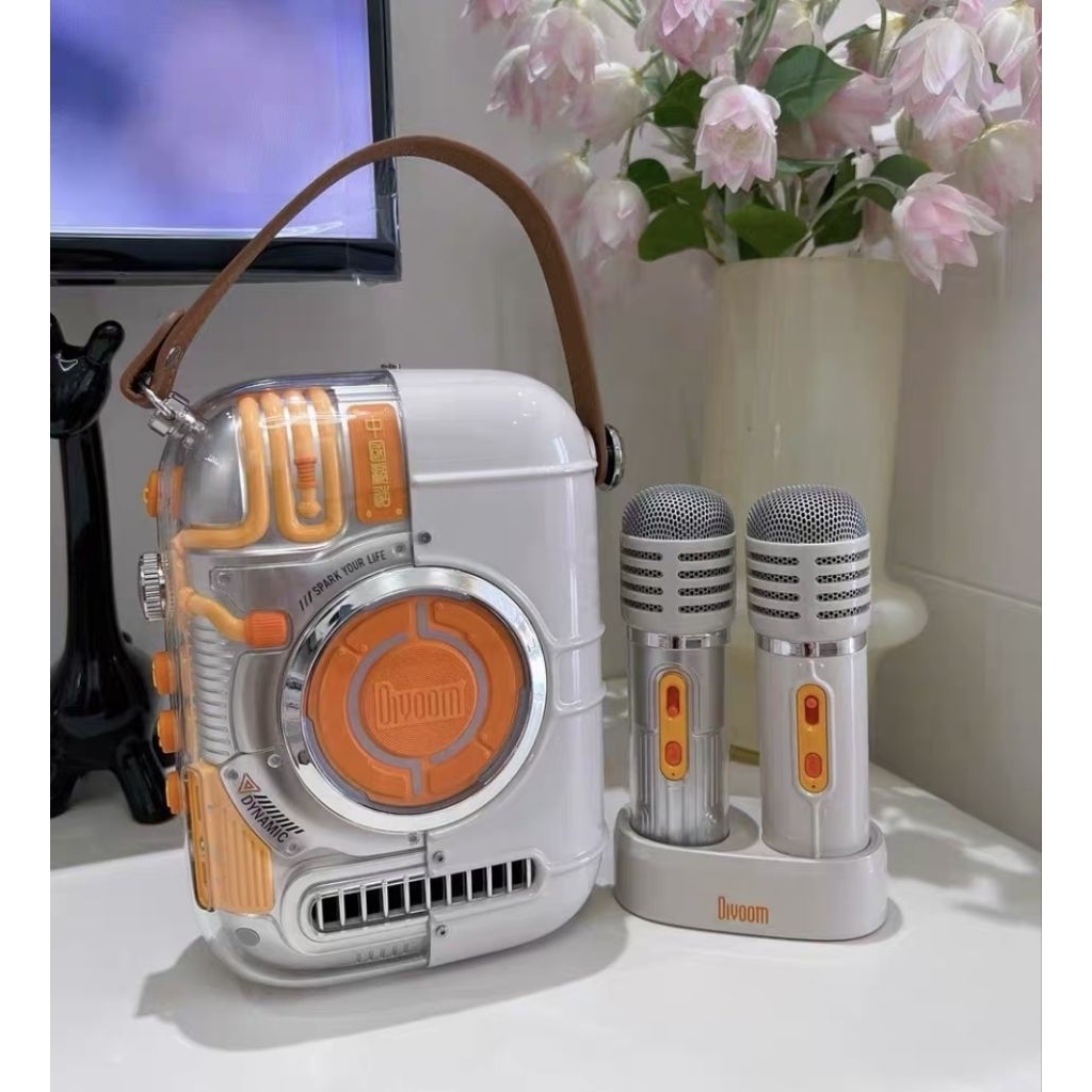 Divoom Spark Pro ลำโพงบลูทูธและไมโครโฟนคู่ มือสอง