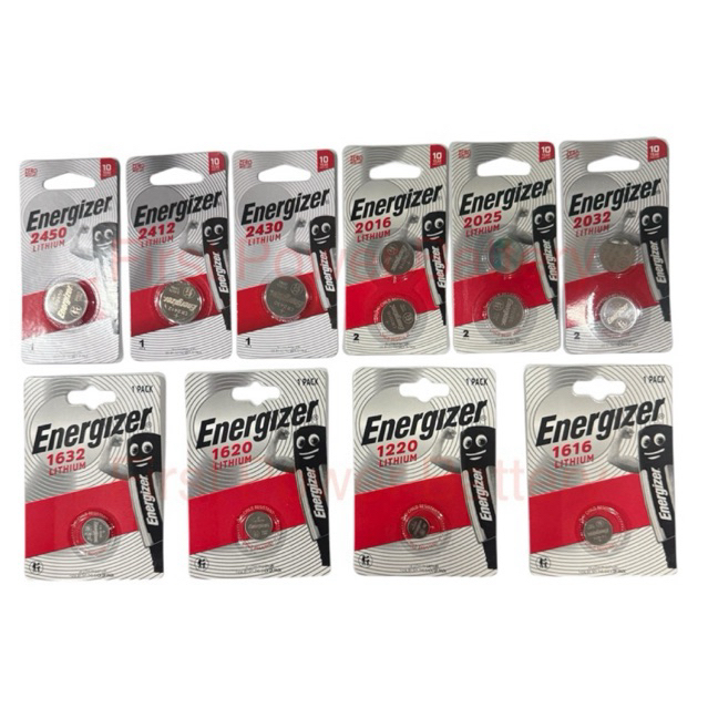 Energizer Lithium 3V CR2032/CR2025/CR2016/CR2450/CR2430/CR2412/CR1616/CR1632/CR1620/CR1220
