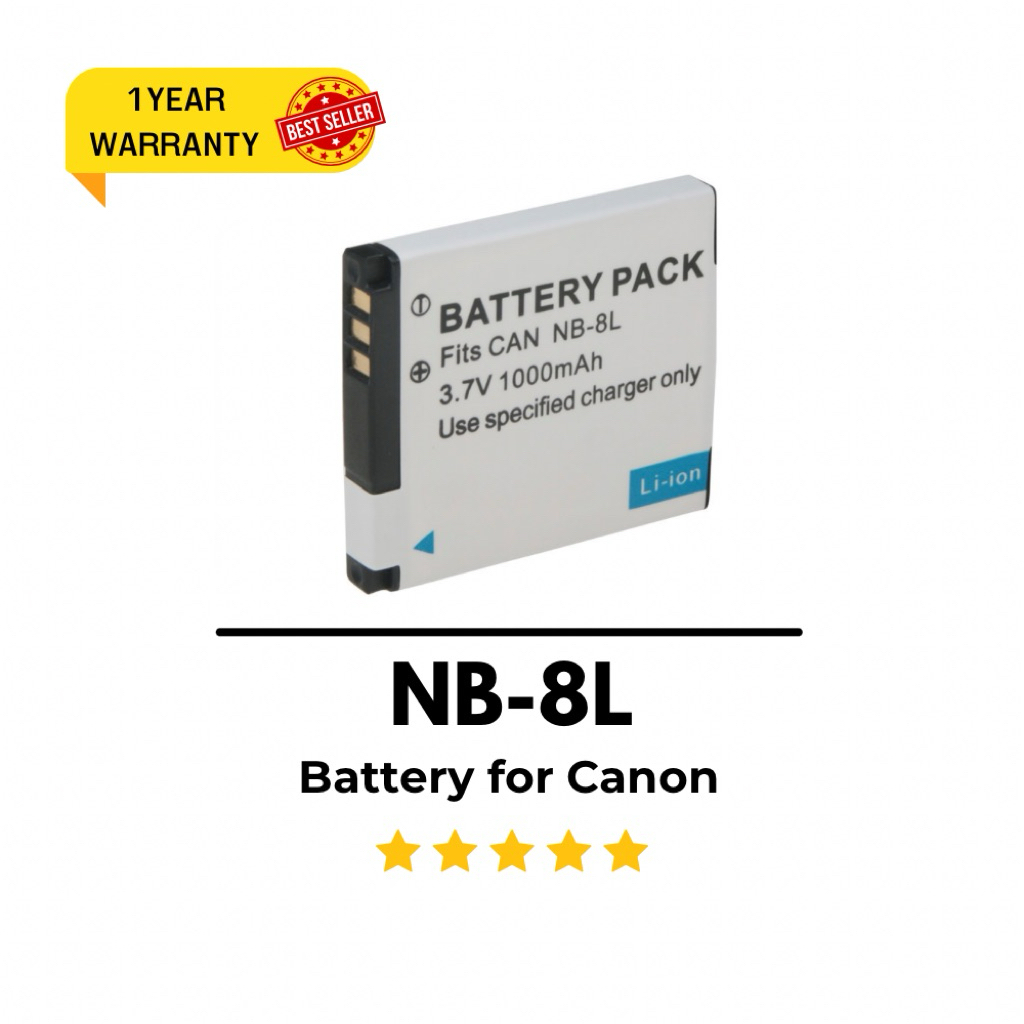 NB-8L Battery for PowerShot A2200,A3000 IS,A3100 IS,A3200 IS,A3300 IS
