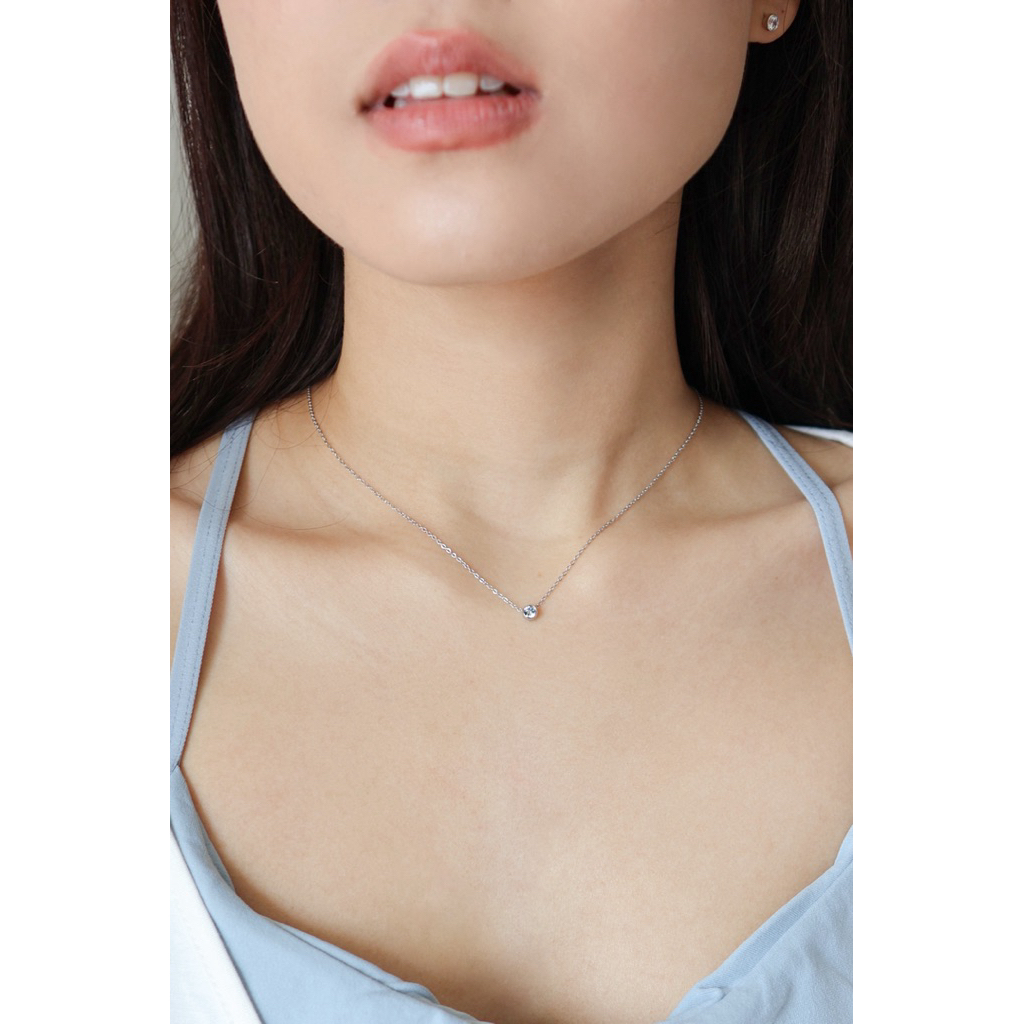 A.piece สร้อย (waterproof) : [stainless steel] Glint necklace