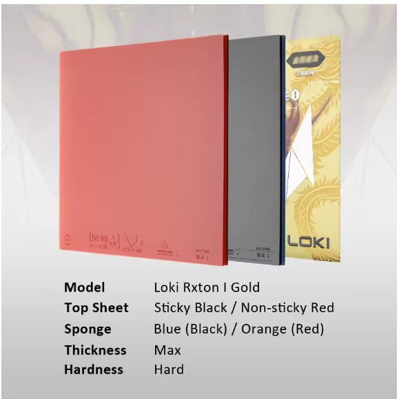 ยางปิงปอง RXTON-1 Gold version คุ้มสุดสำหรับมือใหม่