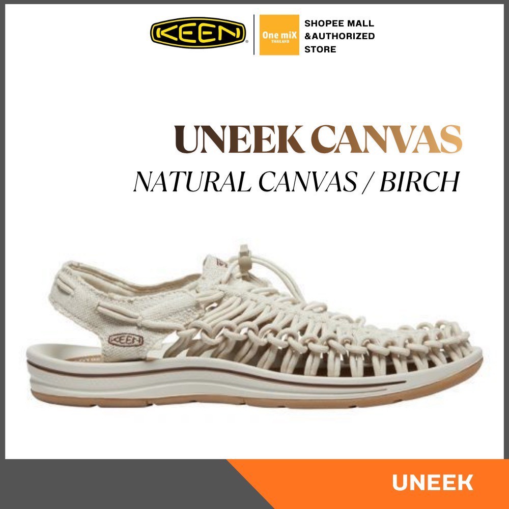 KEEN Uneek - Canvas (NATURAL CANVAS/BIRCH) Limited Edition รองเท้า คีน แท้ รุ่นฮิต ได้ทั้งชายหญิง