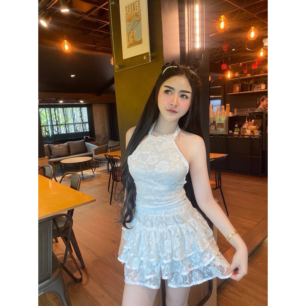 #by2a 💕❤️ꫛꫀꪝ  c o ll e c t i o n ✨💕  ลุคนี่  สวยไม่ไหวแล้ววว ผ้าลูกไม้ นำเข้าา   คอลใหม่สไตล์สาวโคเร