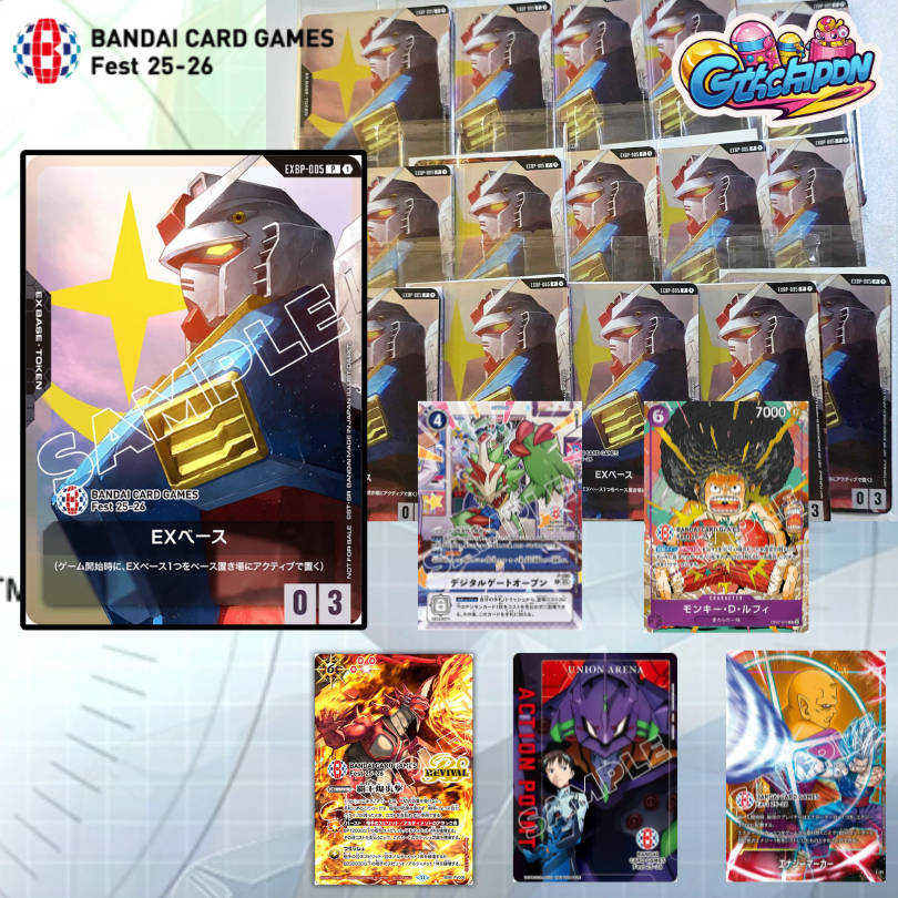 (พร้อมส่ง) ซอง Promo เข้าร่วมงาน  BCG Fest 25-26 Bandai Card Game Fest 25-26  มีโปรโมทั้งหมด 6 ใบ