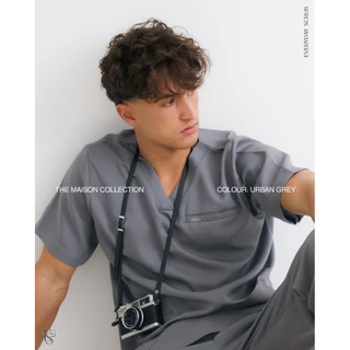 everydayscrub.bkk | ชุดสครับแพทย์(Ver.2) สี Urban Grey 📷🍂 (เสื้อพร้อมกางเกง)
