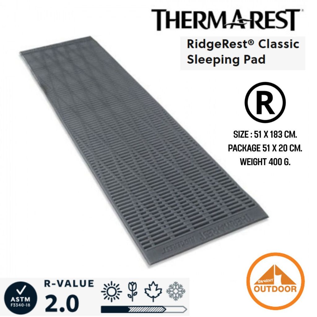 แผ่นรองนอน Thermarest RidgeRest Classic #Regular
