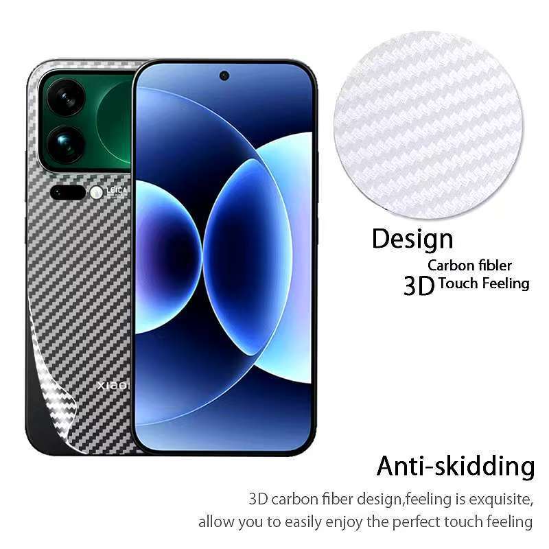 Xiaomi 17Proตรงรุ่น(พร้อมส่งในไทย)ฟิล์มหลังลายเคฟล่าสำหรับXiaomi17/Xiaomi 17 Pro/Xiaomi 17 Pro Max