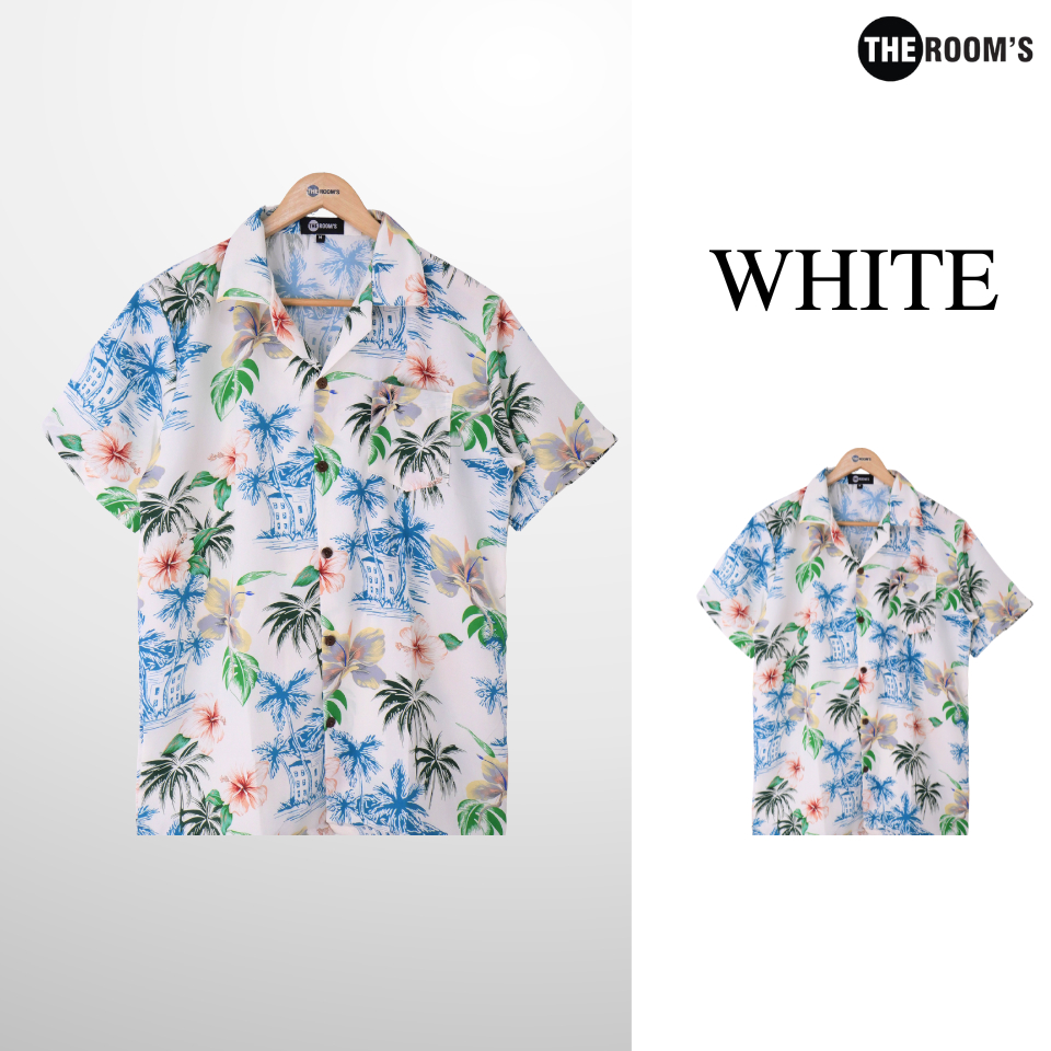 THE ROOM'S - เดอะรูม เสื้อฮาวาย โคตรนุ่ม แขนสั้น ผ้าไหมเย็นญี่ปุ่น ผ้าดีมาก ลาย อันดามัน — صورة 2