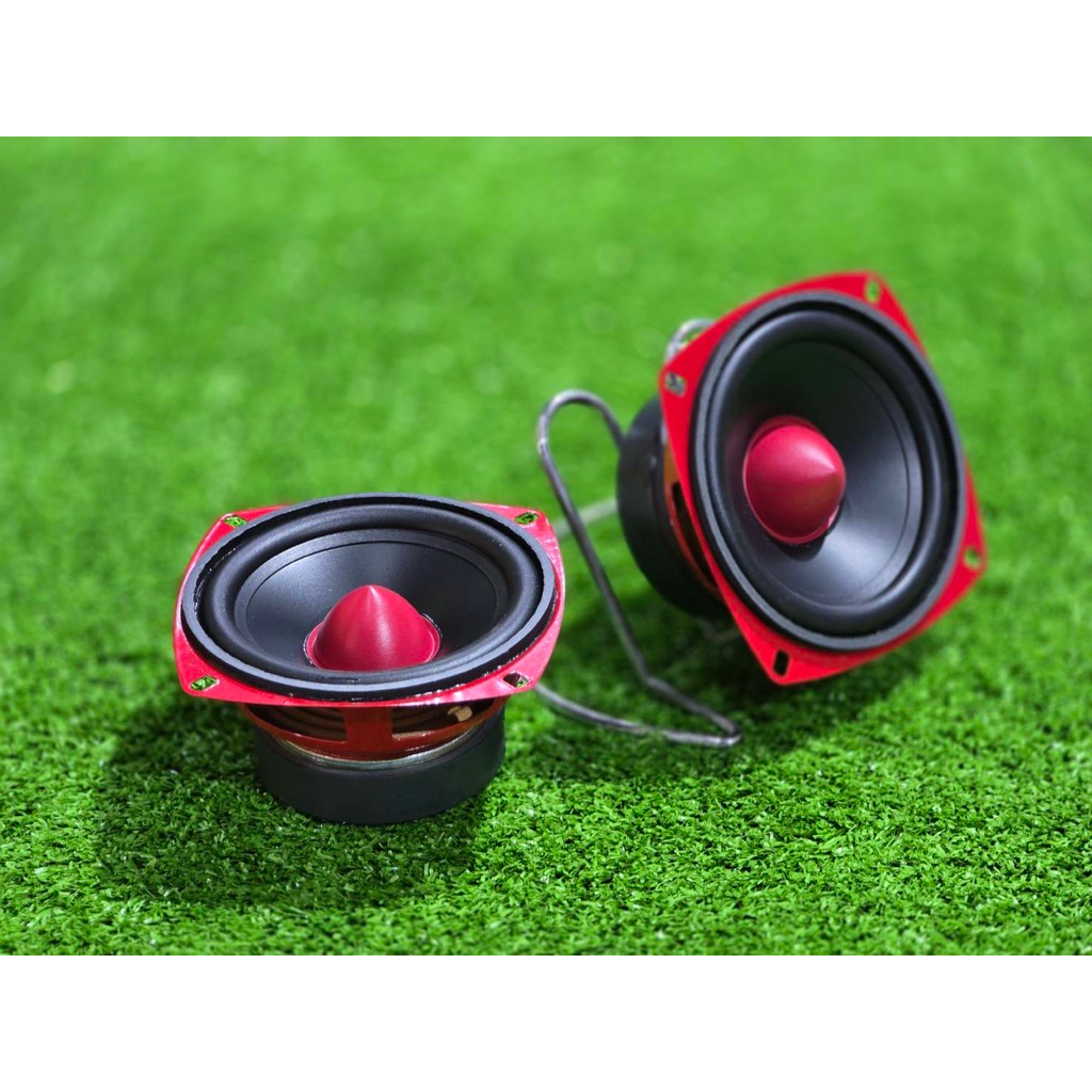 ลำโพง 4นิ้ว YD-4025-2 แดง เสียงกลาง ลำโพงเสียงกลาง เฟสปลั๊ก 4นิ้ว ดอกลำโพง 4" ลำโพง
