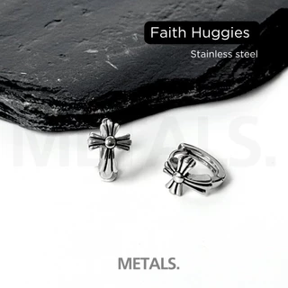 METALS ต่างหูห่วง Faith Huggies สแตนเลส (WATERPROOF) EH22