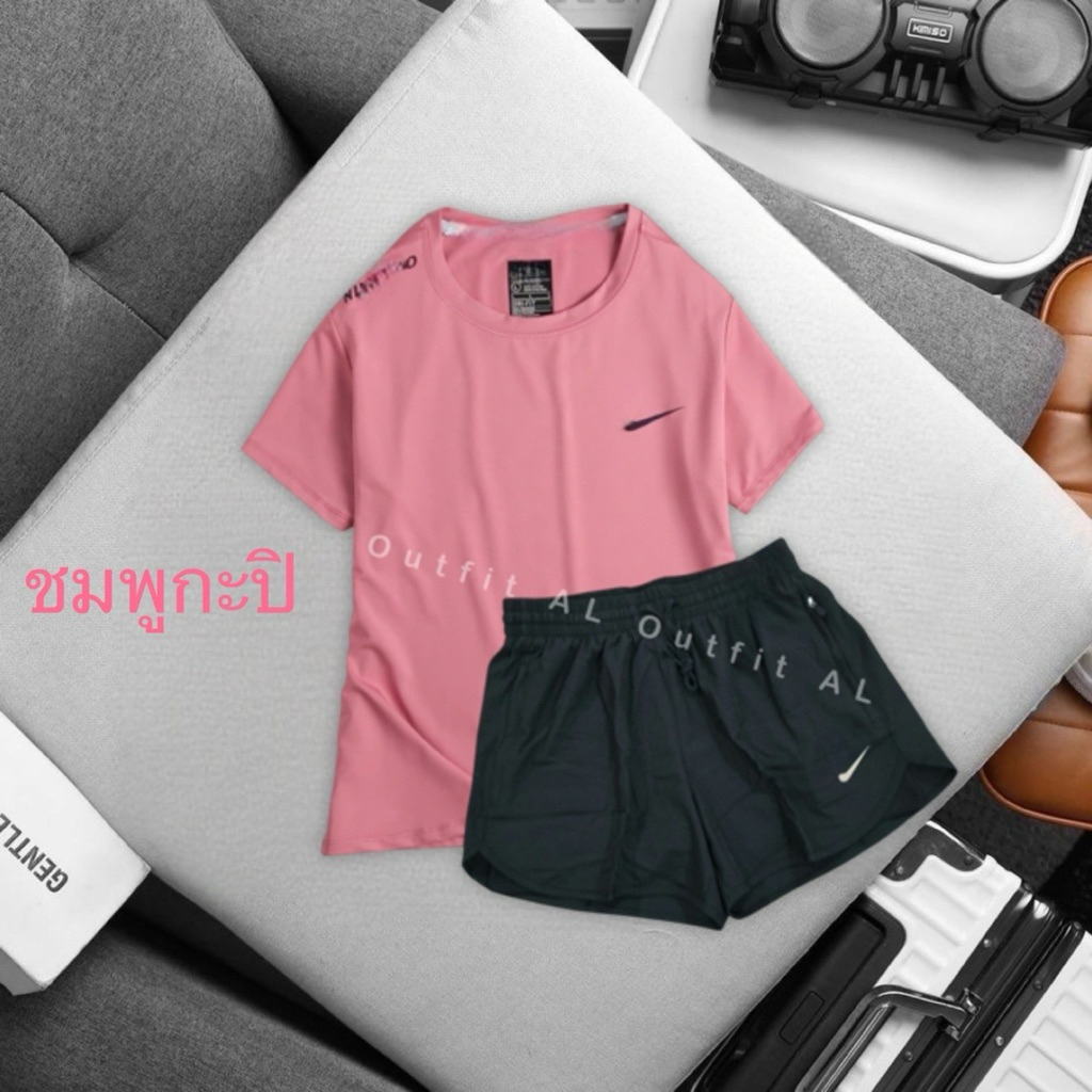 ชุดกีฬากางเกงวิ่งขาสั้น 2ชั้น ออกกำลังกายผู้หญิง SS49 - รูปที่ 5