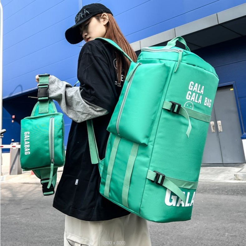 #608 พร้อมส่ง กระเป๋าลูกแยกเป็นคาดอกได้ ฟังก์ชั่นครบ กระเป๋าเดินทางแบบถือ กระเป๋าเดินทาง สามารถเป็นกระเป๋าถือได้สะพายได้