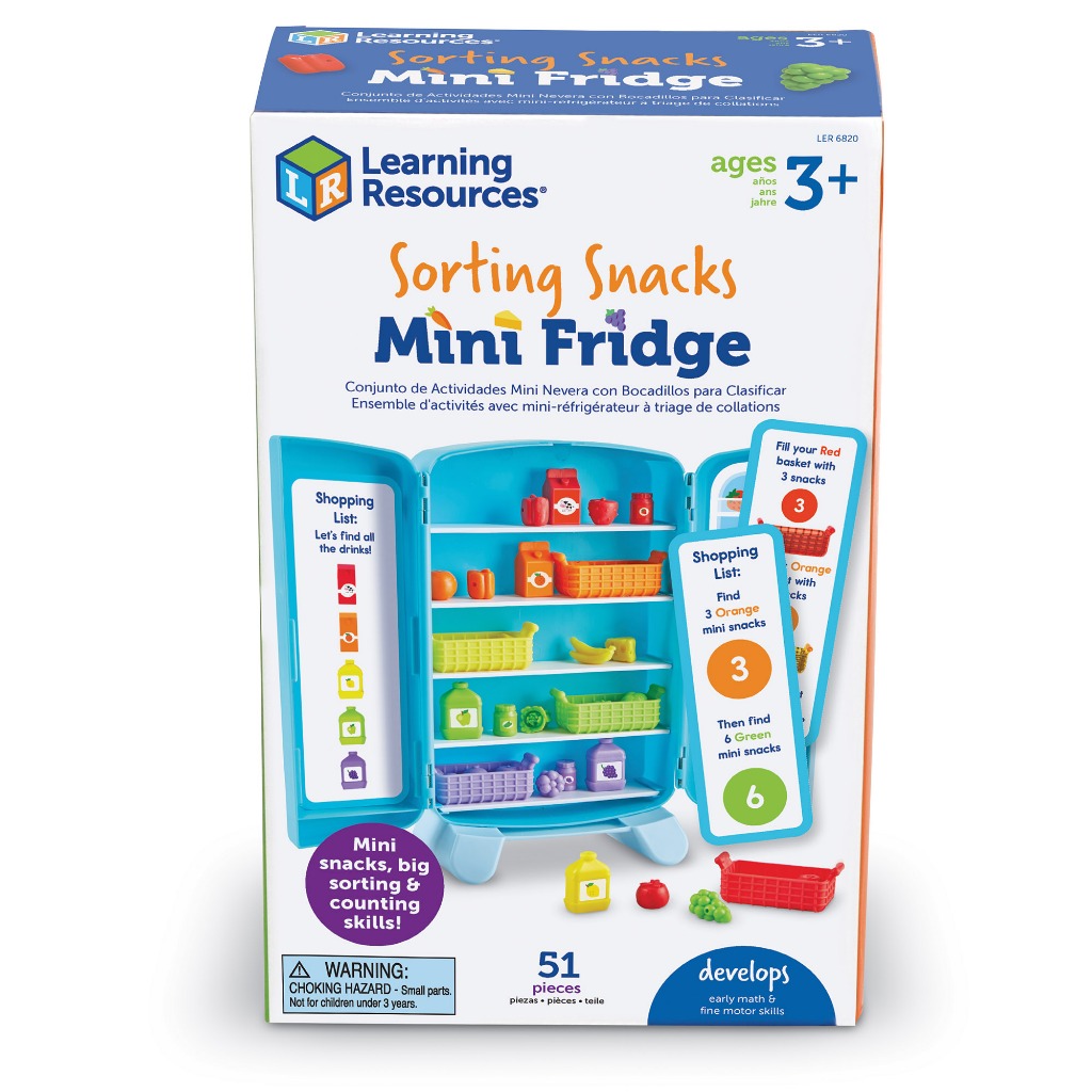 [3+] Sorting Snacks Mini Fridge [Learning resources]