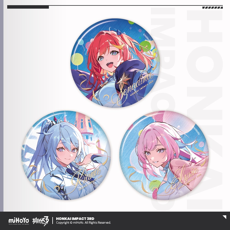 [ พร้อมส่ง / Official ] Honkai Impact 3rd Autumn Festival Series - Badge ฮงไค อิมแพค HI3 เข็มกลัด ซี