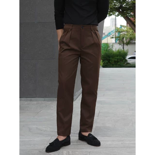 [NEW] GUSSIC- Milano Pleated Pants กางเกงขากระบอกเล็ก จีบคู่ ดีเทลฝากระเป๋าหลัง