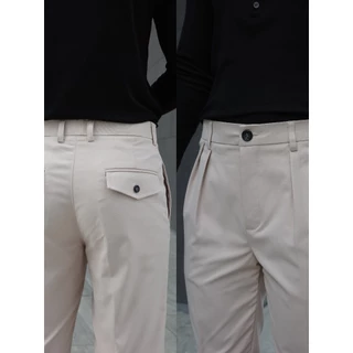 [NEW] GUSSIC- Milano Pleated Pants กางเกงขากระบอกเล็ก จีบคู่ ดีเทลฝากระเป๋าหลัง