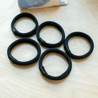 invisibobble ยางรัดผม ถนอมเส้นผม ยางรัดผมแบบผ้า รุ่น HAIRTIE Ecotie สี Black (1 กล่องบรรจุ 5 ชิ้น)