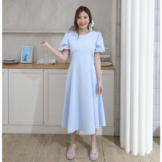 🇹🇭พร้อมส่ง1-2วัน 🇹🇭 sania dress เดรสยาว ไปทะเล ไปคาเฟ่ เดรสคลุมท้องได้ ชุดทำงาน