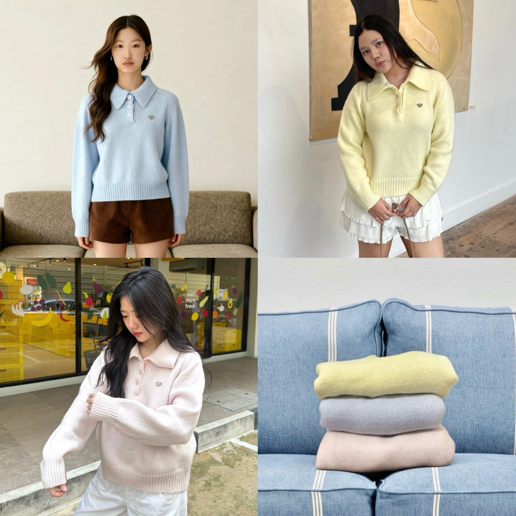 a.mor | Fluffy Polo (พร้อมส่ง)