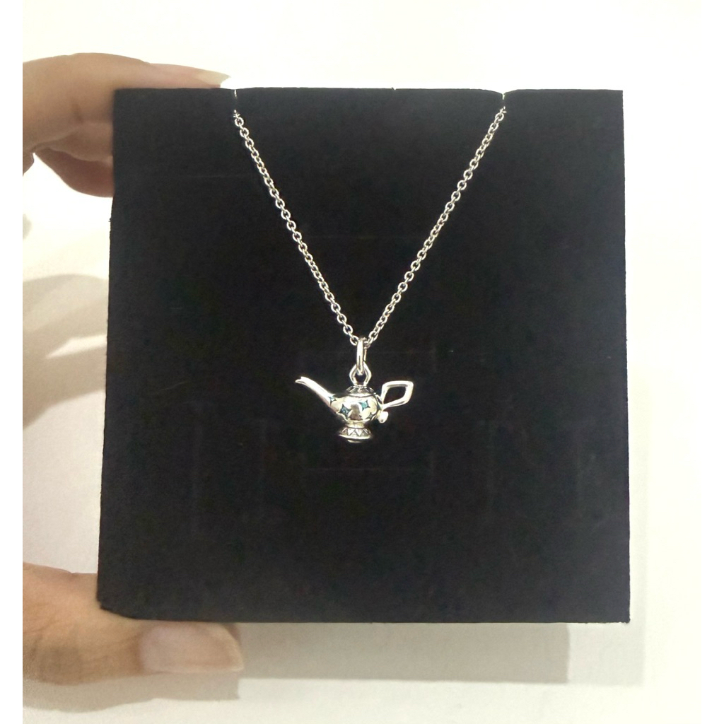 [พร้อมส่ง แท้100%] Disney Aladdin Magic Lamp Pendant Collier Necklace ยาว 45 cm(ปรับได้ 3 ระดับ คือ 36, 42, 45cm)