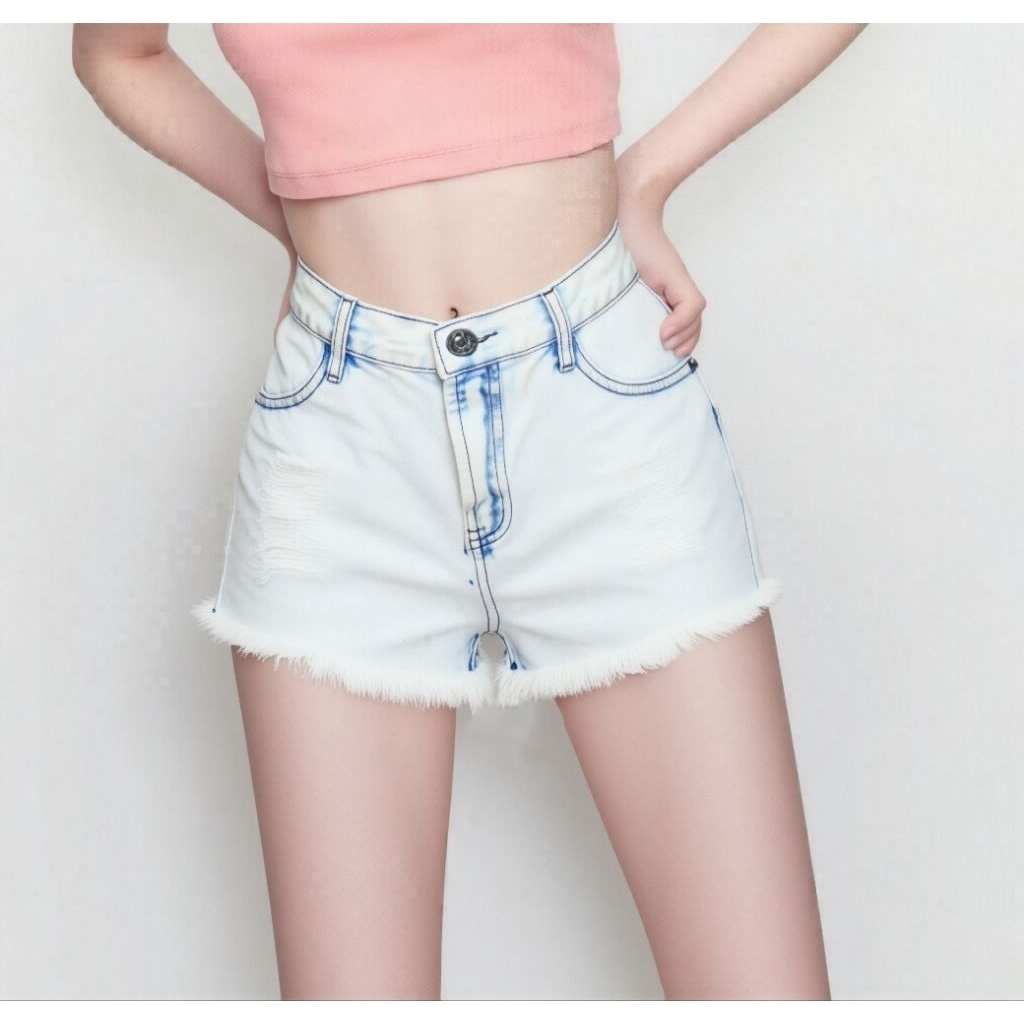 XACT กางเกงยีนส์ขาสั้น