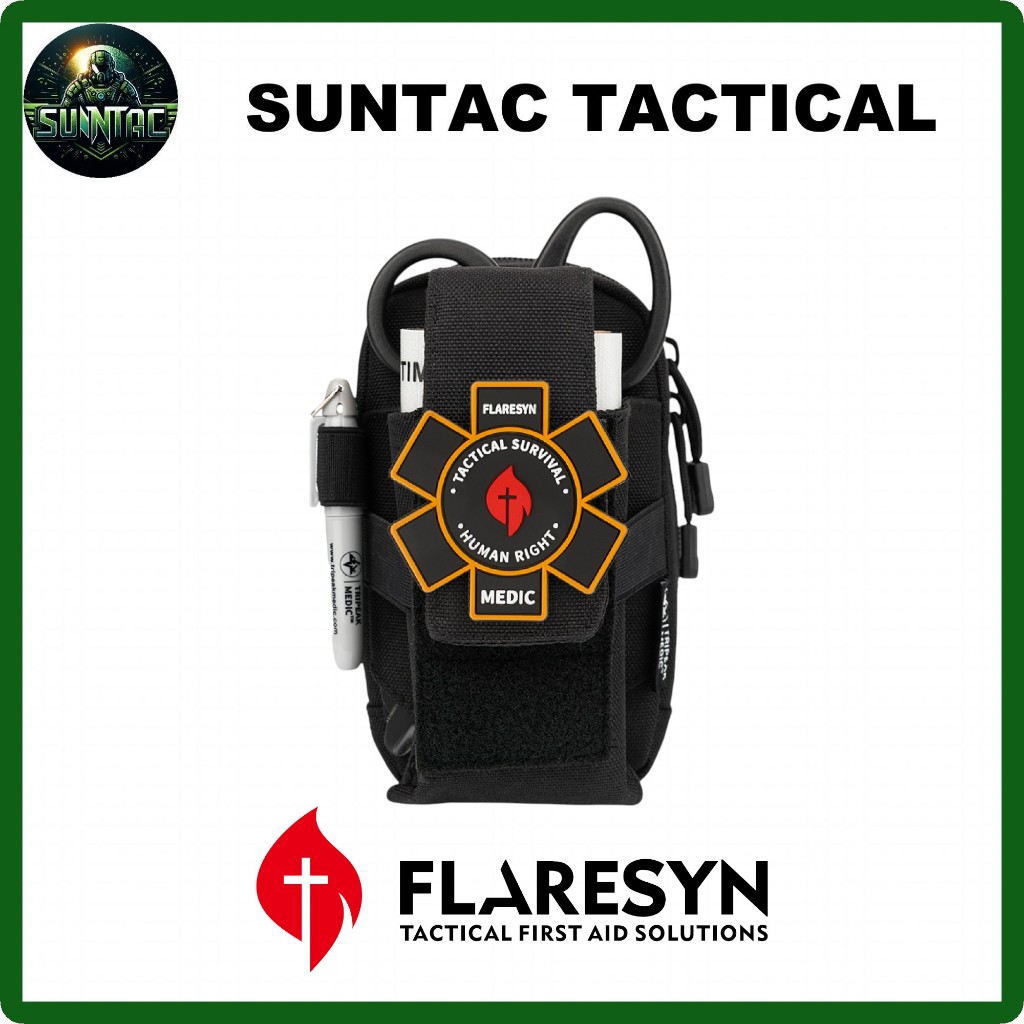 FLARESYN ชุดปฐมพยาบาลยุทธวิธี | EDC IFAK TRAUMA KIT MOLLE TACTICAL POUCH