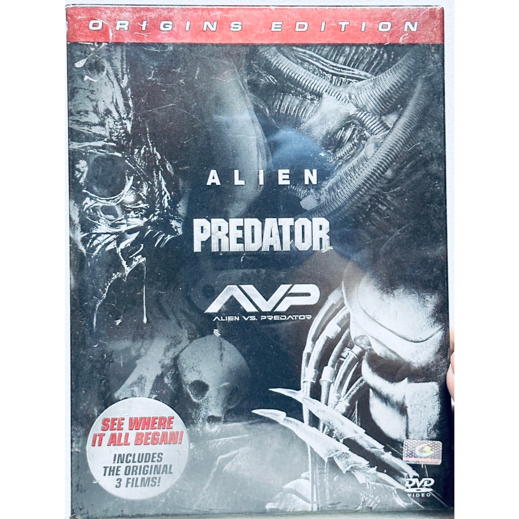 DVD Boxset 6 Disc : Origins Edition : Alien (1979) , Predator (1987) , AVP (2004)