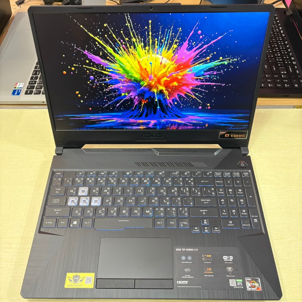 ASUS TUF GAMING A15 FA506IC-HN011T สภาพเครื่อง 95% ติดฟิล์มกันรอยหน้าจอแล้ว