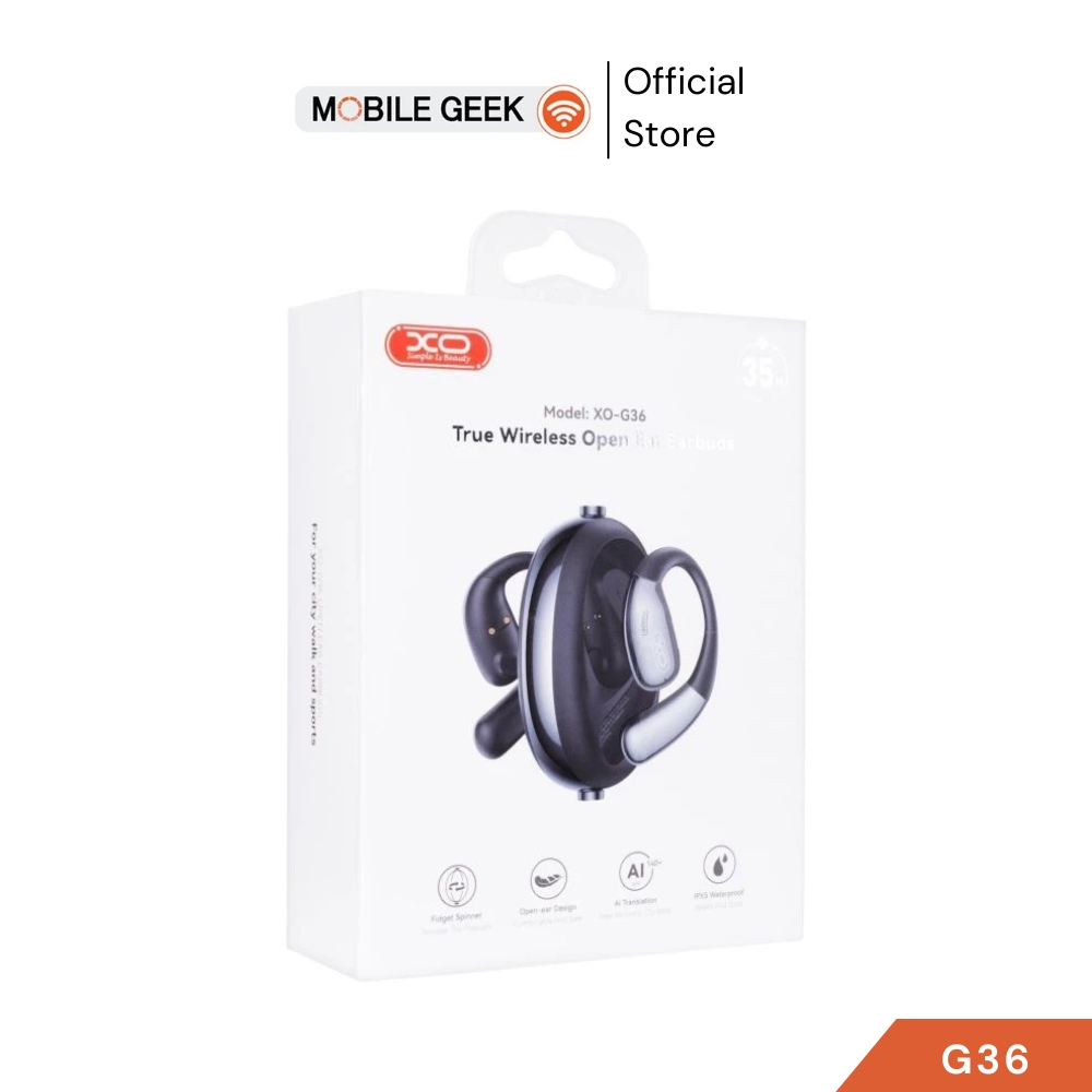 หูฟังบลูทูธ รุ่น XO-G36 เวอร์ชัน 5.4 กันน้ำ IPX5 แบต 35 ชั่วโมง เสียงดี เบสหนัก ใส่วิ่ง ออกกำลังกาย