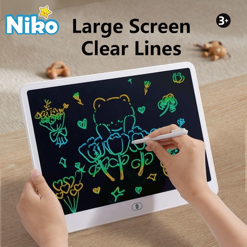 NIKO LCD Writing Tablet กระดานเขียนลบได้ จอสี ขนาดใหญ่ กระดานวาดรูปเด็ก ของเล่นเสริมพัฒนาการ