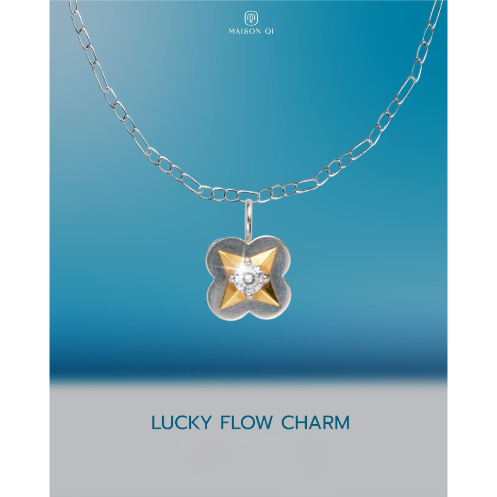 🍀 Maison Qi Lucky Flow Charm | ชาร์มแห่งโชคลาภ และ การไหลเวียนของพลังดี ✦ Clean Jewelry 925