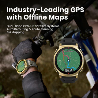 Amazfit T-Rex 3 Pro (44mm) สมาร์ทวอทช์ GPS แม่นยำ แผนที่ออฟไลน์ หน้าจอ Sapphire กันน้ำ 10ATM มาตรฐาน Military