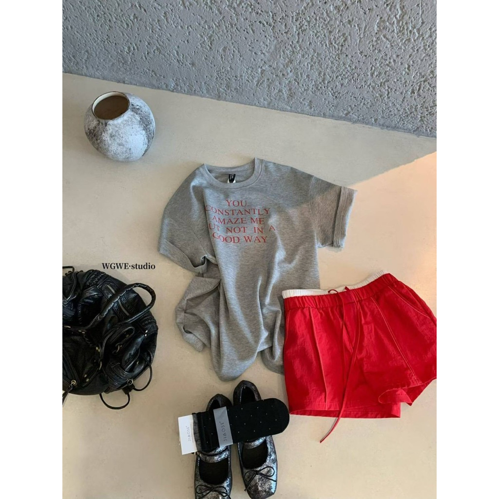 เสื้อยืดโอเวอร์ไซส์ TAG : WG.WE งานสกรีนหน้า ผ้าดี ใส่สบาย แมตช์ง่ายใส่ได้ตลอด ไม่มีตกเทรนแน่นอนค่ะ - รูปที่ 4