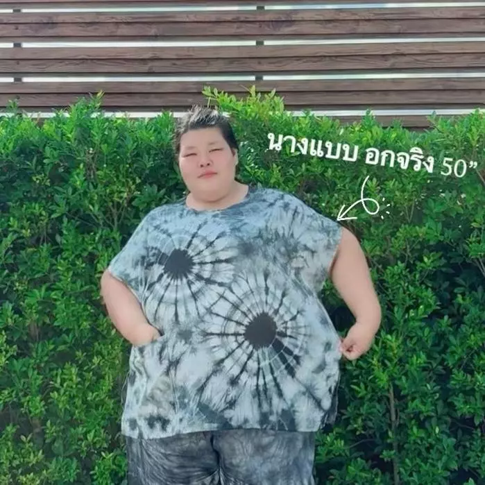 เสื้อแขนล้ำไซส์จัมโบ้ อก 64 นิ้ว ผ้าคอตตอน thumbnail 6