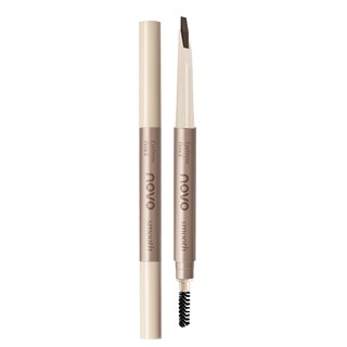 9044 (ใหม่/แท้) NOVO Eyebrow pencil ดินสอเขียนคิ้ว แถมฟองน้ำตกแต่งไส้ดินสอ มี 4 สีให้เลือก