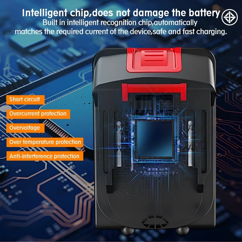 TASKTOOL 15Cells แบตเตอรี่ 21v ลิเธียม  แบตเตอรี่ 6AH-15ก้อน-5C แบตเตอรี่21โวลสำหรับเครื่องมือไฟฟ้า TISI STANDARD thumbnail 9