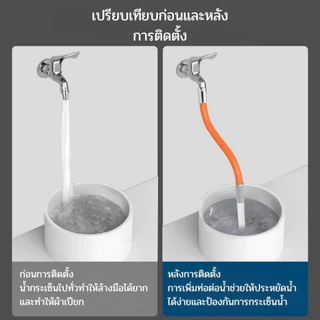 ท่อต่อก็อกน้ำ หมุนได้ 360 องศา หัวต่อก๊อกน้ำประหยัดน้ำ ไม่กระเด็น สายต่อก๊อกน้ำ ต่อก็อกน้ำ ขั้วต่อก๊อกน้ำขยาย ดัดได้
