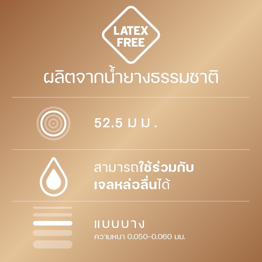 (ยกแพ็ค 12กล่อง) ถุงยางอนามัยดูเร็กซ์ เฟเธอร์ไลท์ ขนาด 52.5มม. (3ชิ้น)  Durex Fetherlite Condom - รูปที่ 2