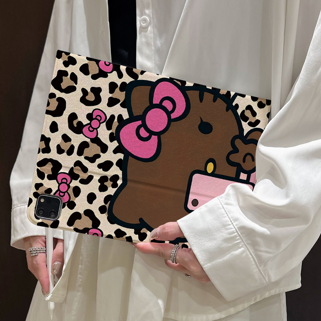 🚚พร้อมส่ง🚚เคส Samsung Tab S10 Lite S8+ S9 FE Hellokitty S10 FE A8 A9+ S9 FE+ มีที่ใส่ปากกา S8 S7+ A9