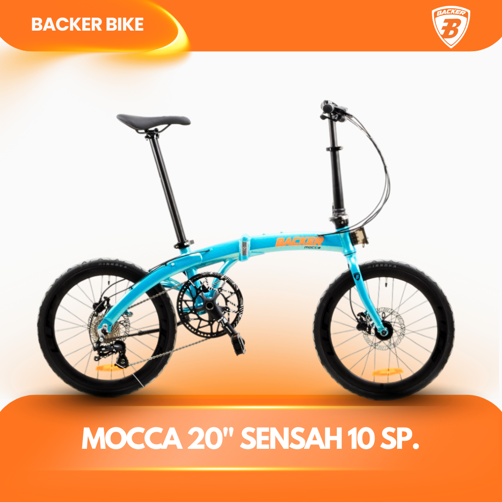 จักรยานพับ วงล้อ 20 นิ้ว Backer รุ่น Mocca ชุดขับ Sensah 10 sp.