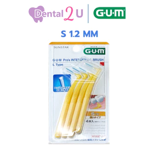 ของแท้ ฉลากไทย Gum Pro's interdental brush แปรงซอกฟัน Gum L type 1 แพค 4 ชิ้น